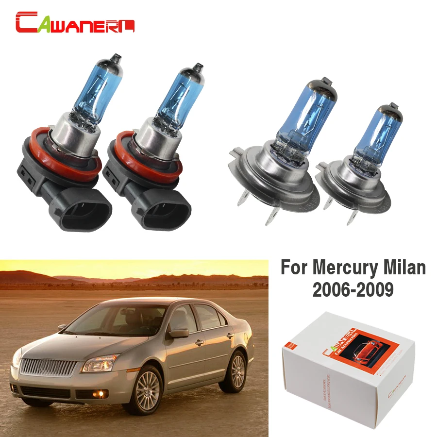 Cawanerl 2 пары 100 Вт автомобильный светильник головной дальнего и ближнего света