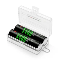 plastic battery holder storage box case for 18650 16340 cr123a batteries storage box cover holder with hook