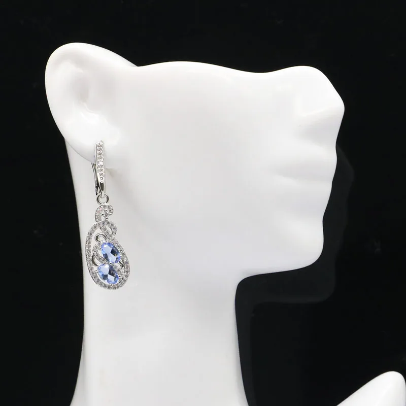 Серьги женские из серебра 5 34 пробы 40 х10 мм 925 г|Серьги-подвески| |