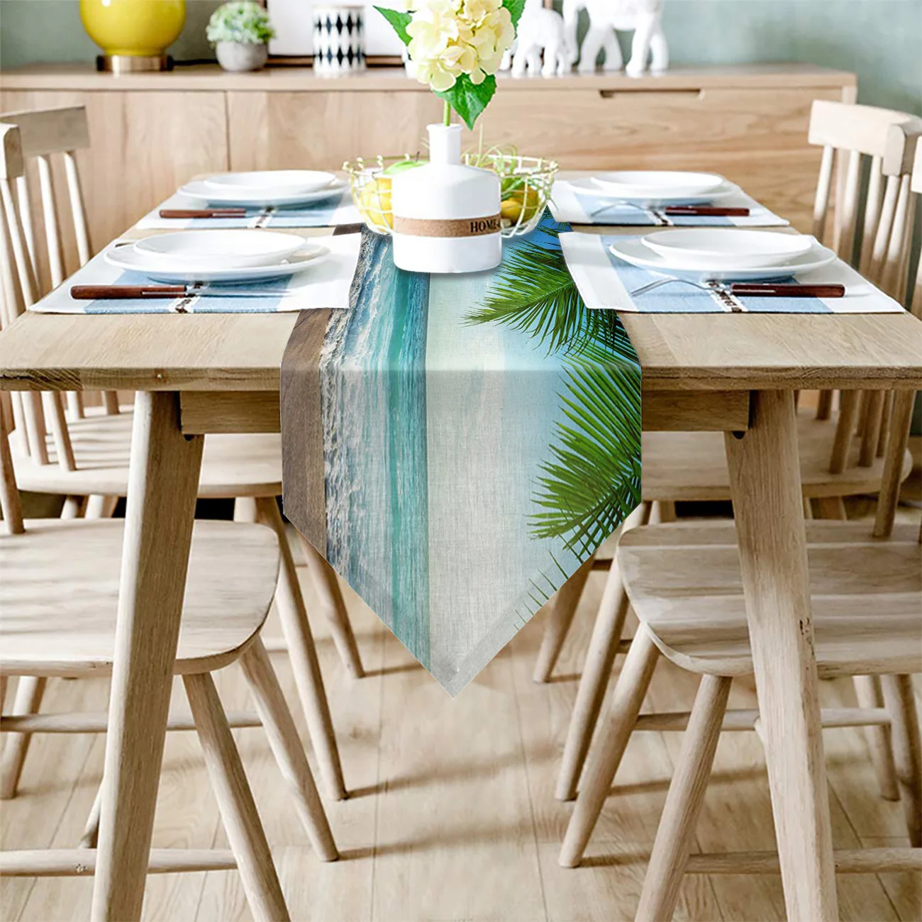 Тропические пляжные кокосовые скатерти настольное украшение для домашвечерние