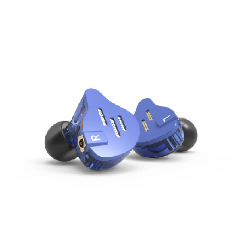 Blue no mic PHB Hybrid HIFI 1BA+ 1DD наушники-вкладыши Сменные машины спортивный провод гарнитура наушники - Color: Blue no mic