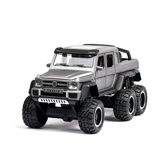 3210Z-GY 1:32 Масштаб AMG G63 6X6 пикап Внедорожник внедорожный металлический сплав модель автомобиля литые автомобили игрушки для детей Подарки для детей - Цвет: 3210Z-GY
