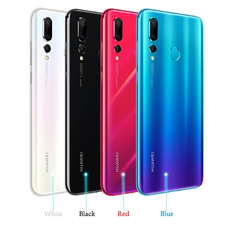 HUAWEI Nova 4 мобильный телефон 6,4 ''Kirin 970 Восьмиядерный Android 9,0 отпечаток пальца разблокировка лица GPU Turbo версия камеры 20 МП