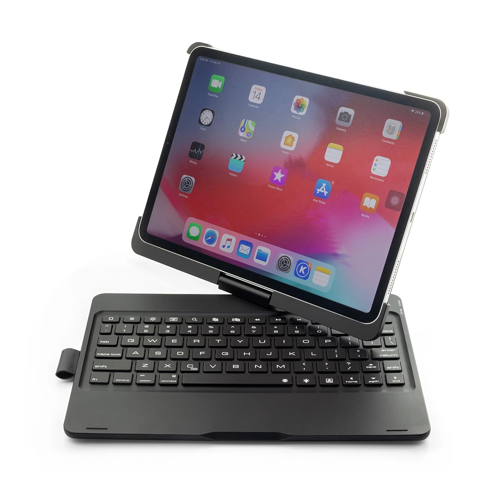 

5.1 Bluetoothooth Keyboard for iPad pro 11 Inch 2021 /iPad Air 4 10 Inch , 360 Rotating Backlight Keyboard With Pencil Holder