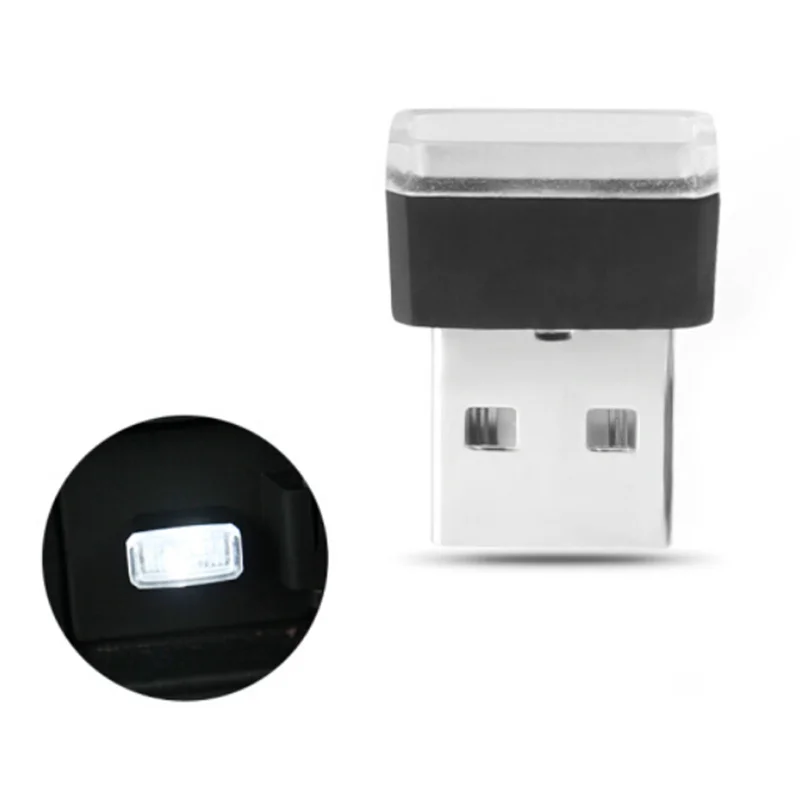 1 шт. автомобильный Стайлинг USB атмосферная светодиодная подсветка автомобильные