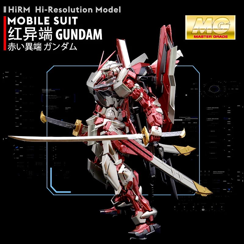 BANDAI MG 1/100 MBF P02 Gundam Astray красная рамка Гальваническая металлическая цветная экшн
