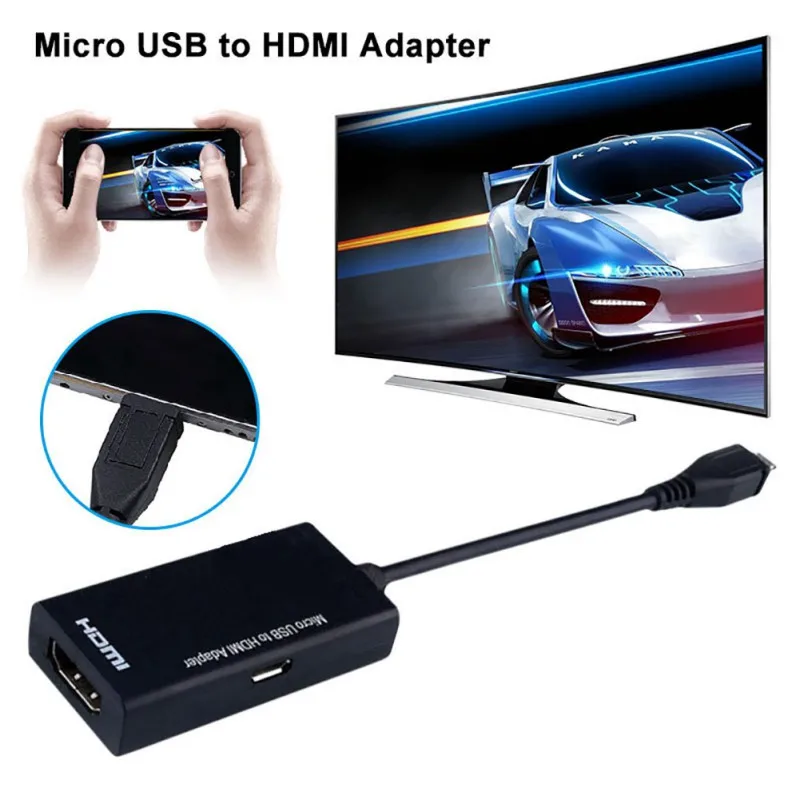 Микро USB к HDMI Кабель-адаптер HDTV адаптер конвертер 1080P HD аудио кабели для samsung huawei