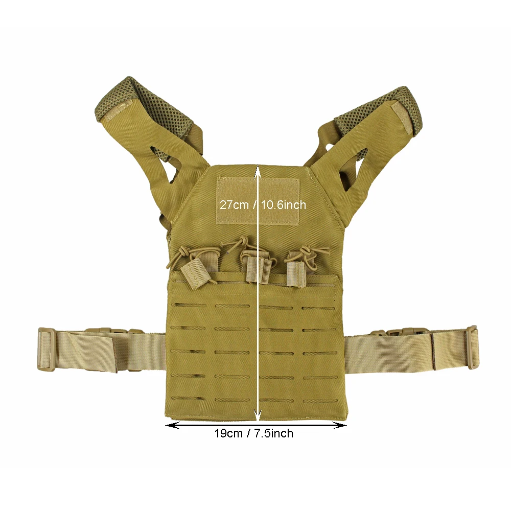 Открытый тактический Детский Мини Molle Jump Plate Перевозчик JPC жилет нейлоновый