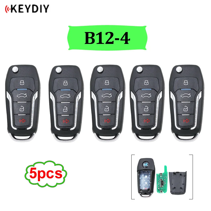5 шт./лот B12-4 универсальный пульт дистанционного управления 3 + 1 Тревожная кнопка