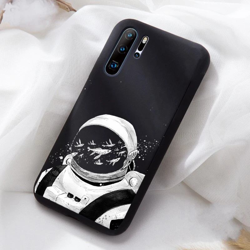 Мягкий ТПУ Матовый чехол с космонавтом луной для huawei P20 P20Lite P20Pro P30 чехол Fundas Coque чехол для huawei Honor 10 20 чехол - Цвет: 11