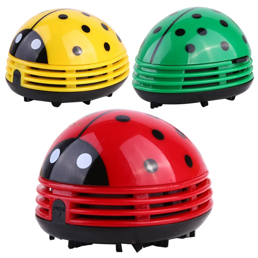 

Mini Vacuum Table Vacuum Cleaner Ladybug Dust Cleaner Desktop Coffee Dust Collector for Home Office Desktop Cleaning
