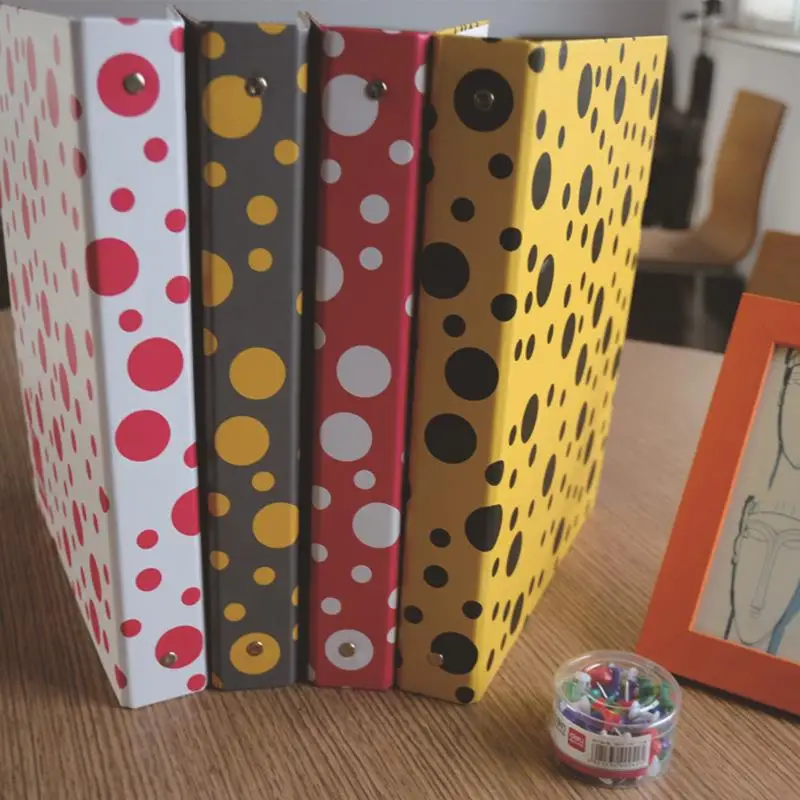 impression Document color dot four-color Office School data Organizer 1PC A4 Folder | Канцтовары для офиса и дома