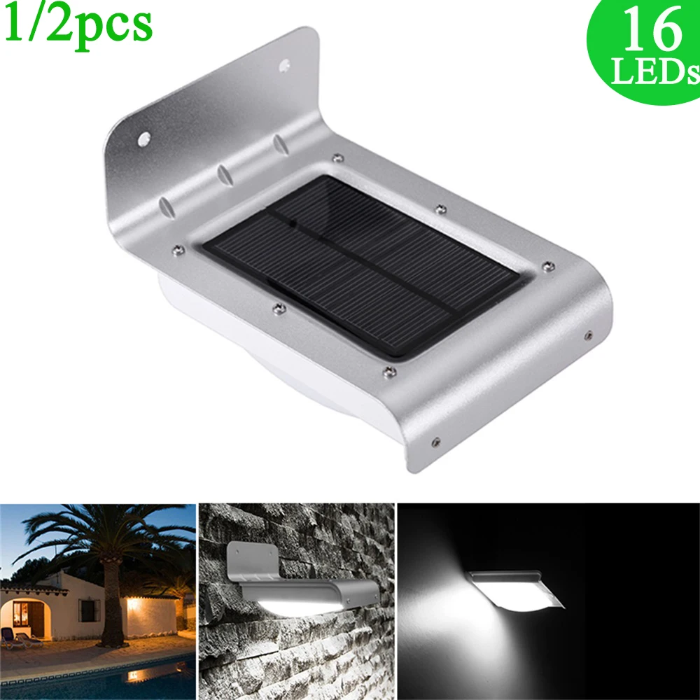1/2 шт 16 СИД Солнечная лампа энергия энергии ПИР Инфракрасный датчик движения