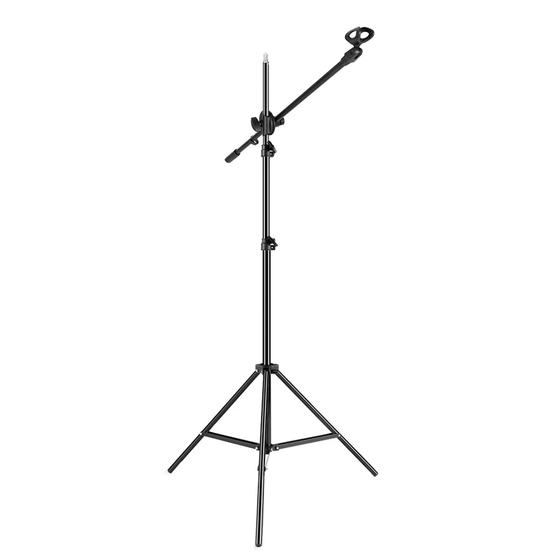 Регулируемый складной штатив для микрофона стойка с зажимами выступлений