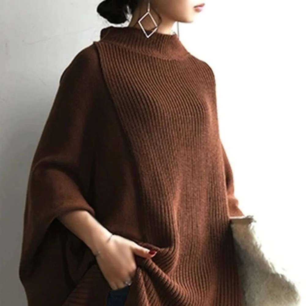

Sweater 2021 New Japanese And Korean Fashion Mid-length Solid Color Knit Tops Loose Pullover Design Women Ladies Spring Wear