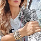 Модные браслеты ZHONGVI для женщин, многослойные ювелирные изделия, бусины Миюки, браслеты из циркония, Набор браслетов в богемном стиле, подарки, оптовая продажа