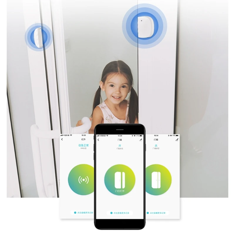 

Wireless WiFi Tu ya Alarm Siren Sensor Smart Life Home Security Systems Alexa