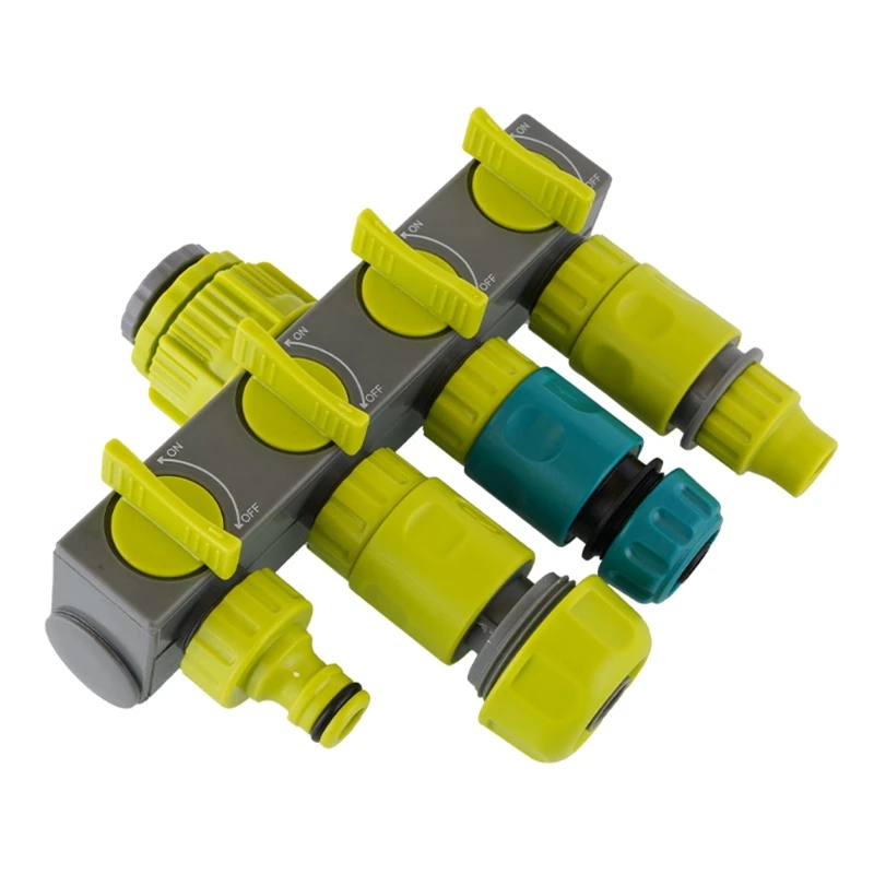 

Four Ways Outdoor Lawn Hoses Faucet Attachment Leak Resistant Threaded Valves