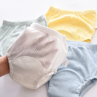 1 piece reusable diapers muslin cotton baby potty training pants panties newborn girl underwear waterproof absorbing take urine