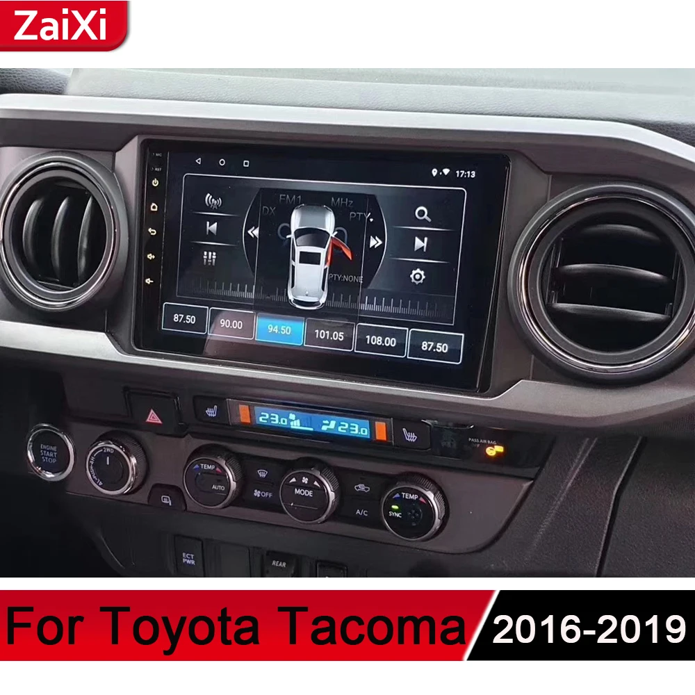 Фото Автомагнитола ZaiXi для Toyota Tacoma 2016 ~ 2019 Android GPS аудио радио стерео навигация BT Wi Fi HD