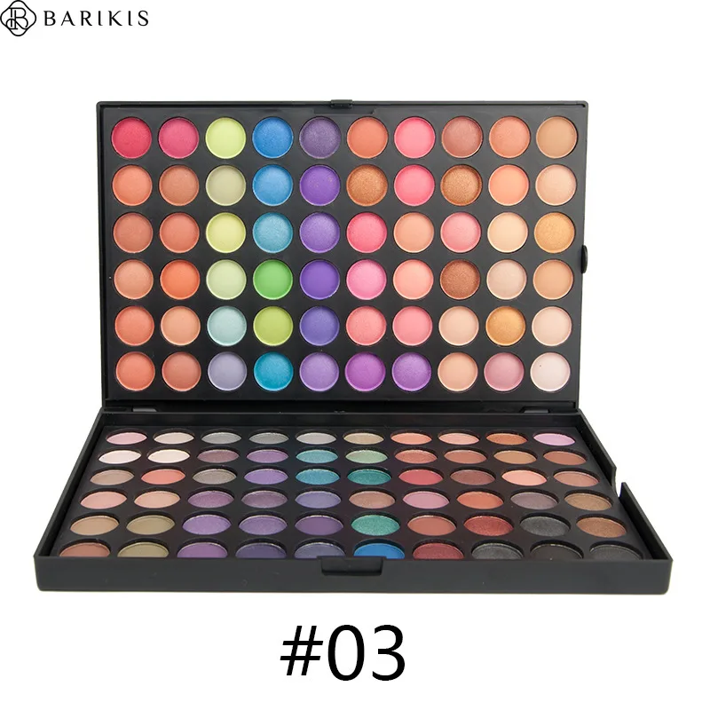 палетка теней Палитра для век 120 цветов матовые тени Палетка мерцающий блеск