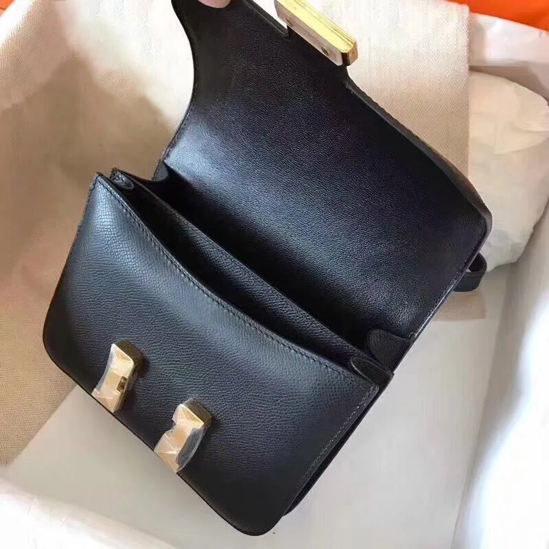 

New Small Square Bag Stewardess Bag Genuine Leather Palm Pattern Tofu Bag Shoulder Bags Armpit Handbags