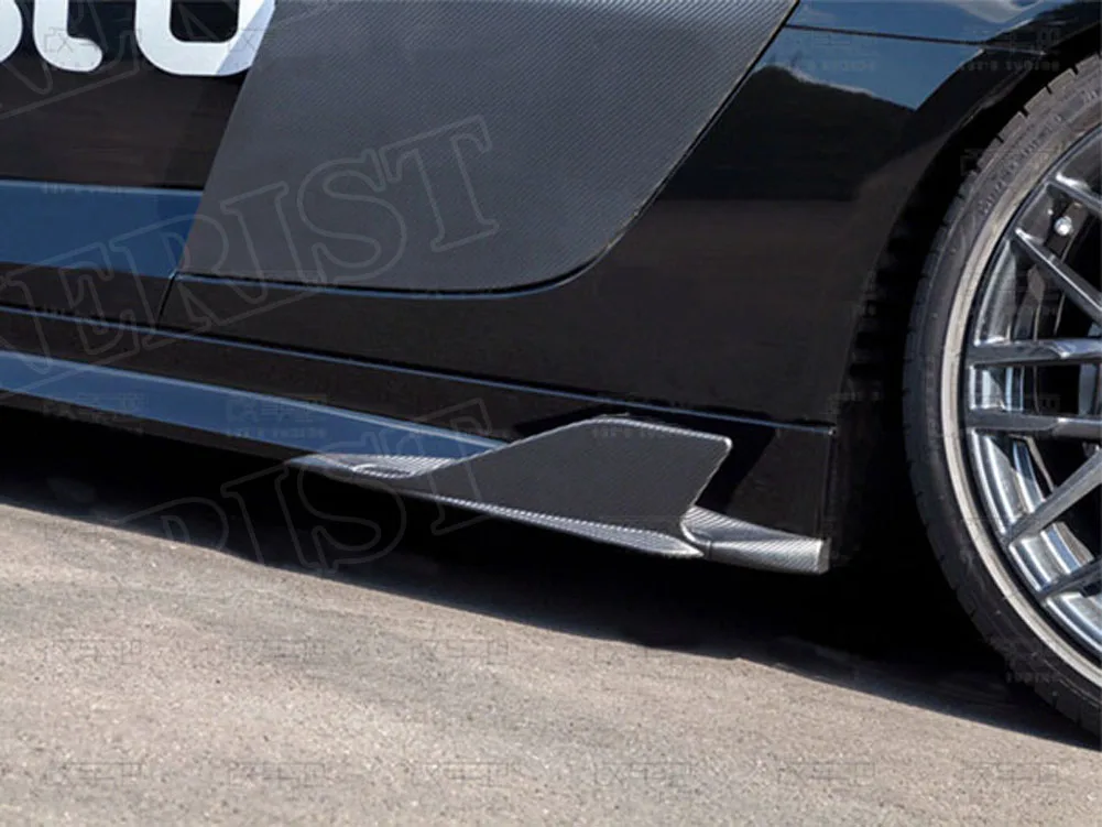 Углеродное волокно задний багажник загрузки крыло спойлер боковая юбка для Audi R8