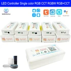 DC5-24V Tuya Wi-Fi Беспроводной LED Управление; Alexa Google Voice Управление для DIM CCT RGBRGBWRGB + CCT светодиодные ленты Поддержка iOs приложение для Android