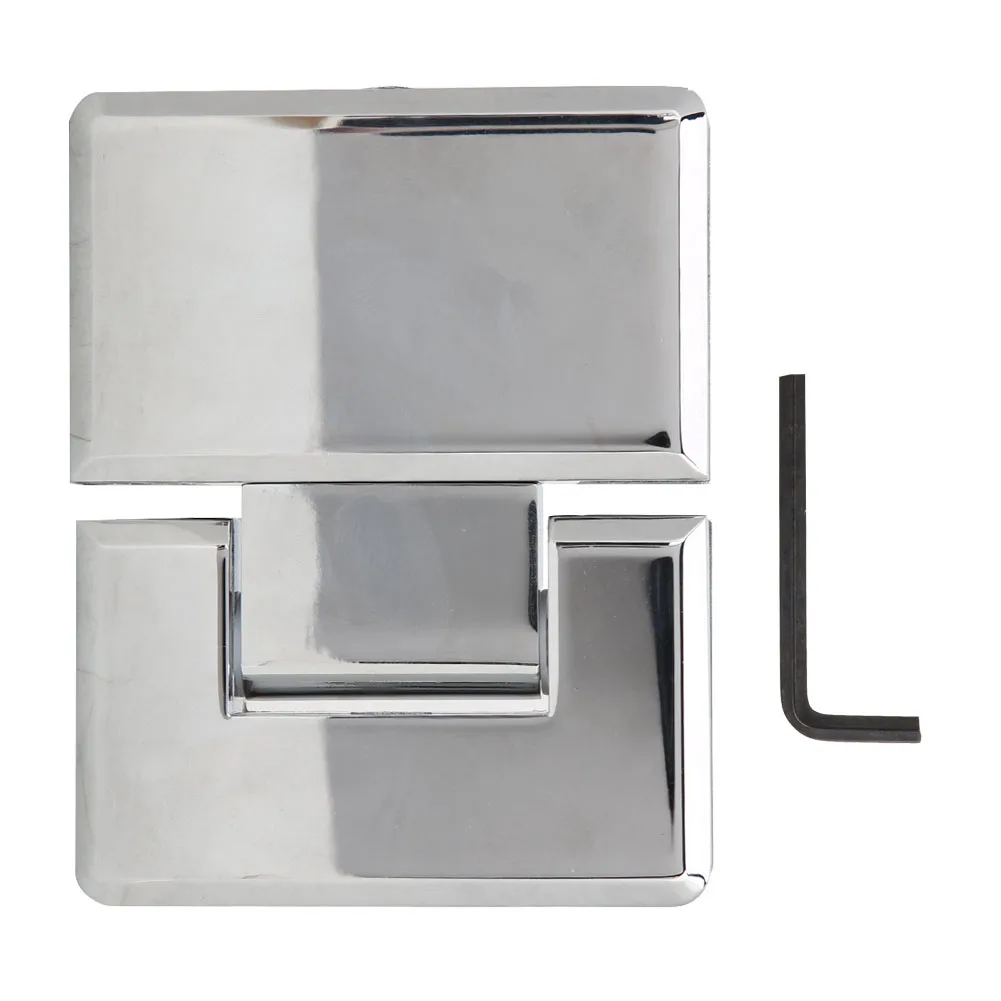 

Zinc Alloy Hinge Polished 180° Shower Door Hinge Bathroom Furniture Accessory