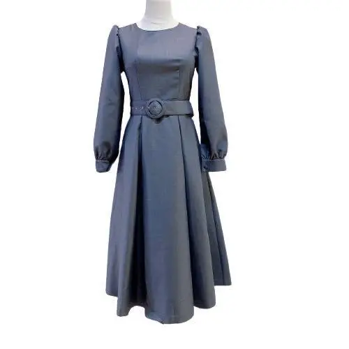 

the spring and autumn women's temperament of European and American fashion show thin waist receive professional dress