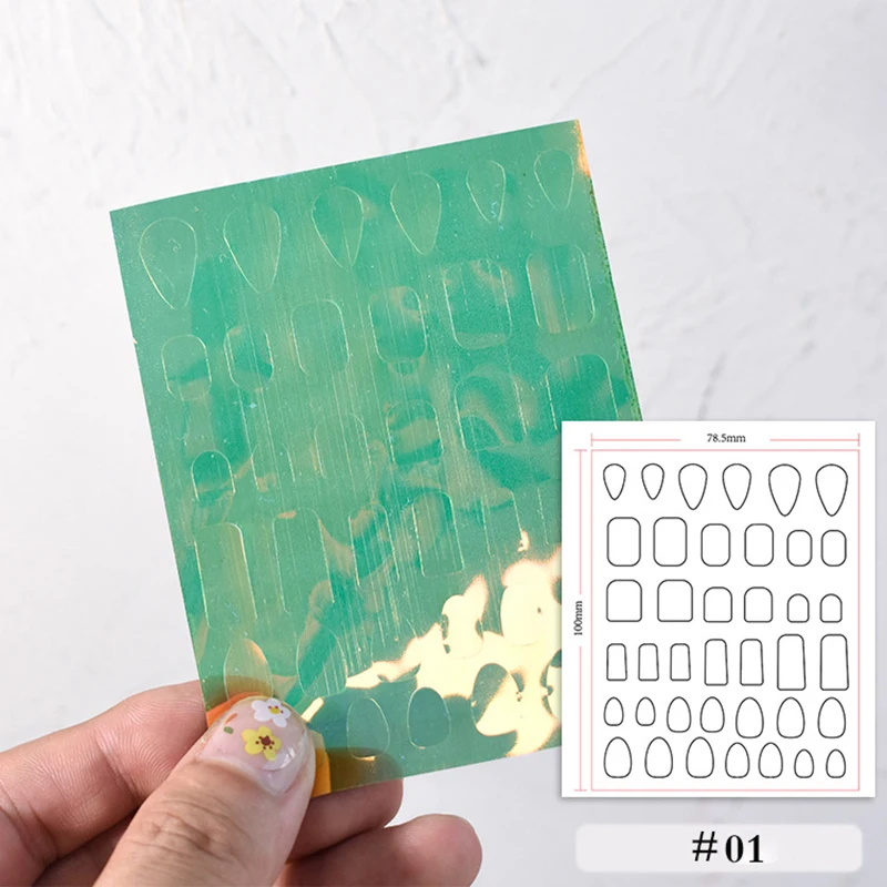 1 лист новинка наклейки для дизайна ногтей в виде сердца Авроры | Красота и