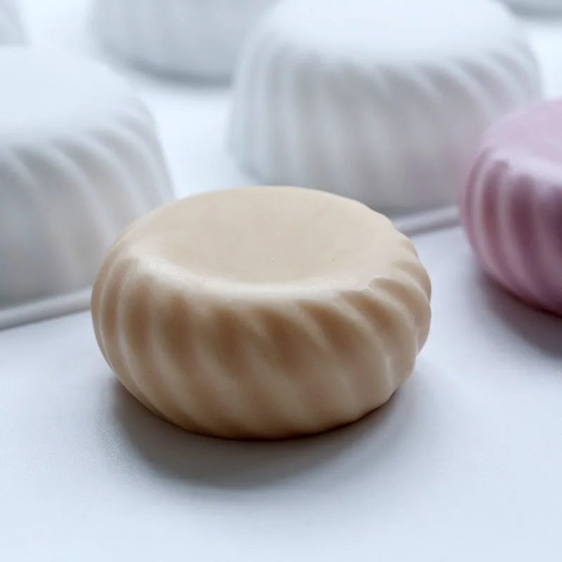 

6 Cavity Round Gears Silicone Soap Mold Reusable Silicone Molds For DIY Homemade Craft Soap Making