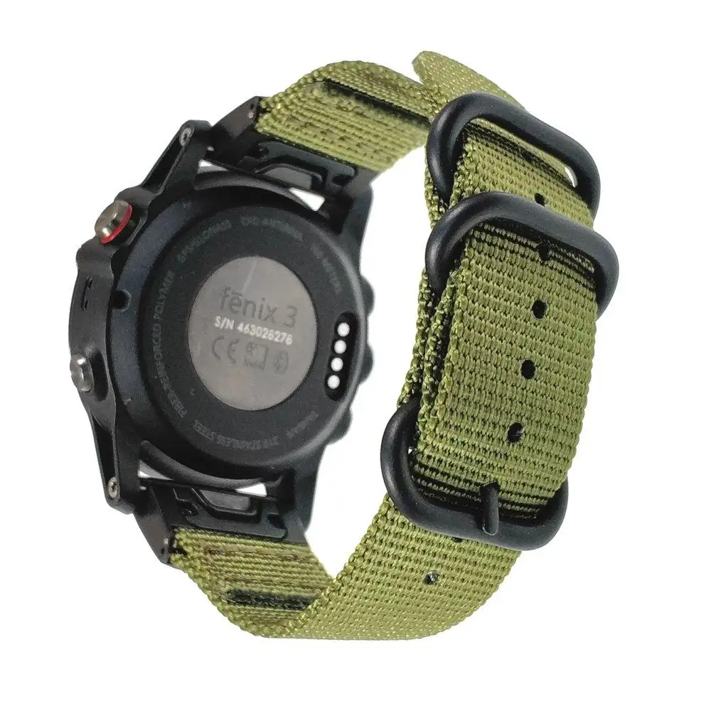 Fenix 6X браслет из нержавеющей стали Металл Quick Fit 26 мм/22 мм NATO нейлоновый ремешок для часов Ремешок для Garmin Fenix 5/6X/Fenix 5X/Fenix 3