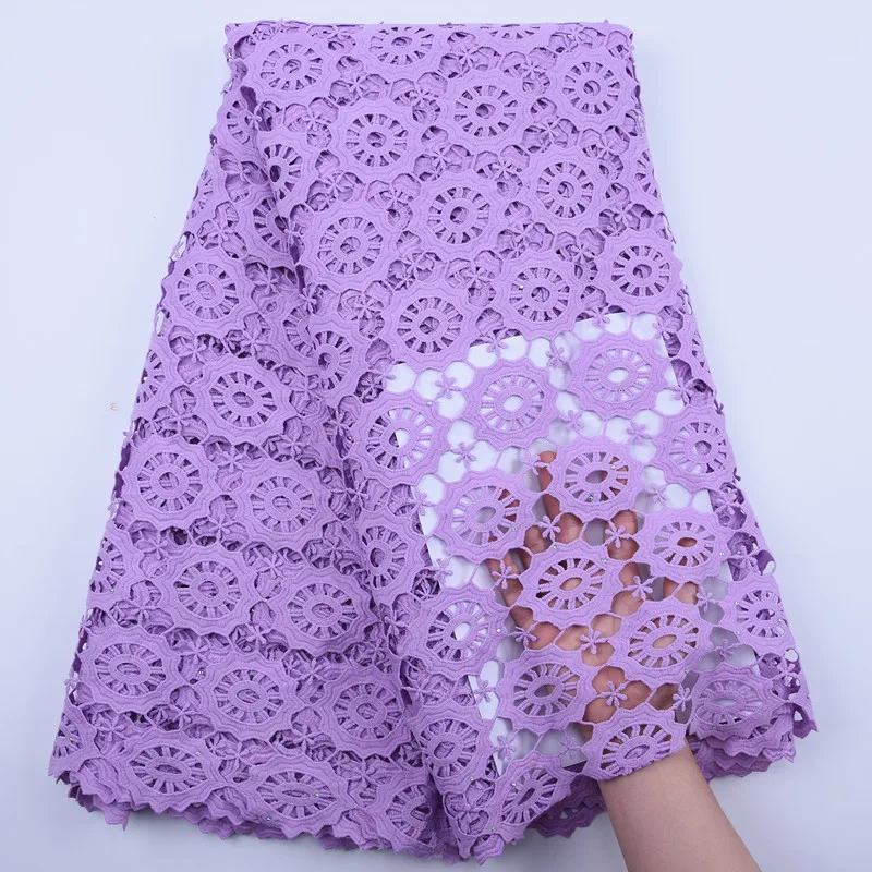 Водорастворимый французский гипюр вуаль кружевная ткань Африканская чистая