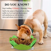 creative dog snuffle mat with sucker anti slip washable maze slow feed bowl for sniffing training pressure releasing treat toy