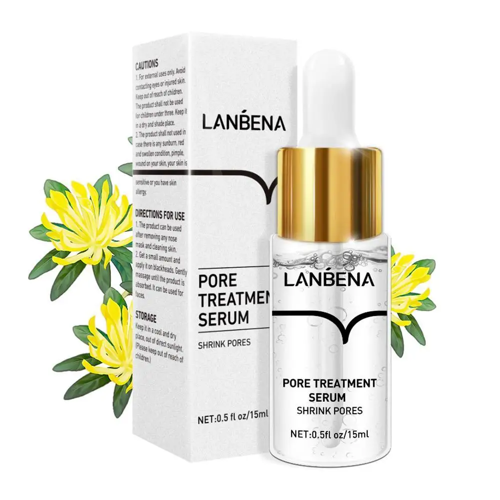 

LANBENA Pore Shrinking Serum Essence Pores Treatment Relieve Dryness Oil-Control Firming Moisturizing Repairing Smooth Skin Care