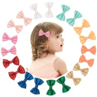 20pcslot fashion baby girls candy color hair clip children handmade glitter sequins bow hairpins accessories for woman