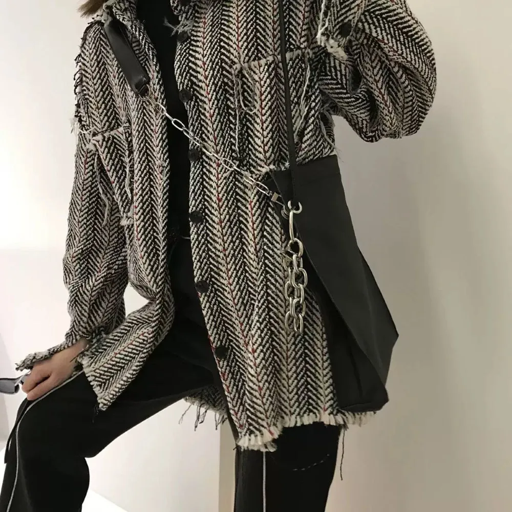 Женская кожаная сумка мешок на цепочке вместительная тоут плечо в американском