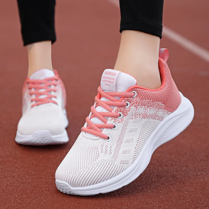 

2021 Spring summer new brand sports shoes women outdoor leisure travel shoes Korean mesh breathable student running white shoes