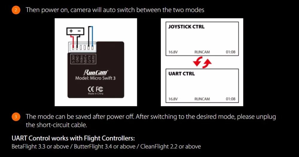 Runcam Micro Swift 3 V2 4:3 600TVL CCD Мини FPV камера PAL/NTSC переключаемая Супер WDR, OSD микро камера для FPV гоночный Дрон