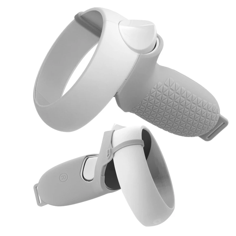 

1 Pair Controller Grip Cover Silicone Protective Cover for Quest 2 VR Glasses