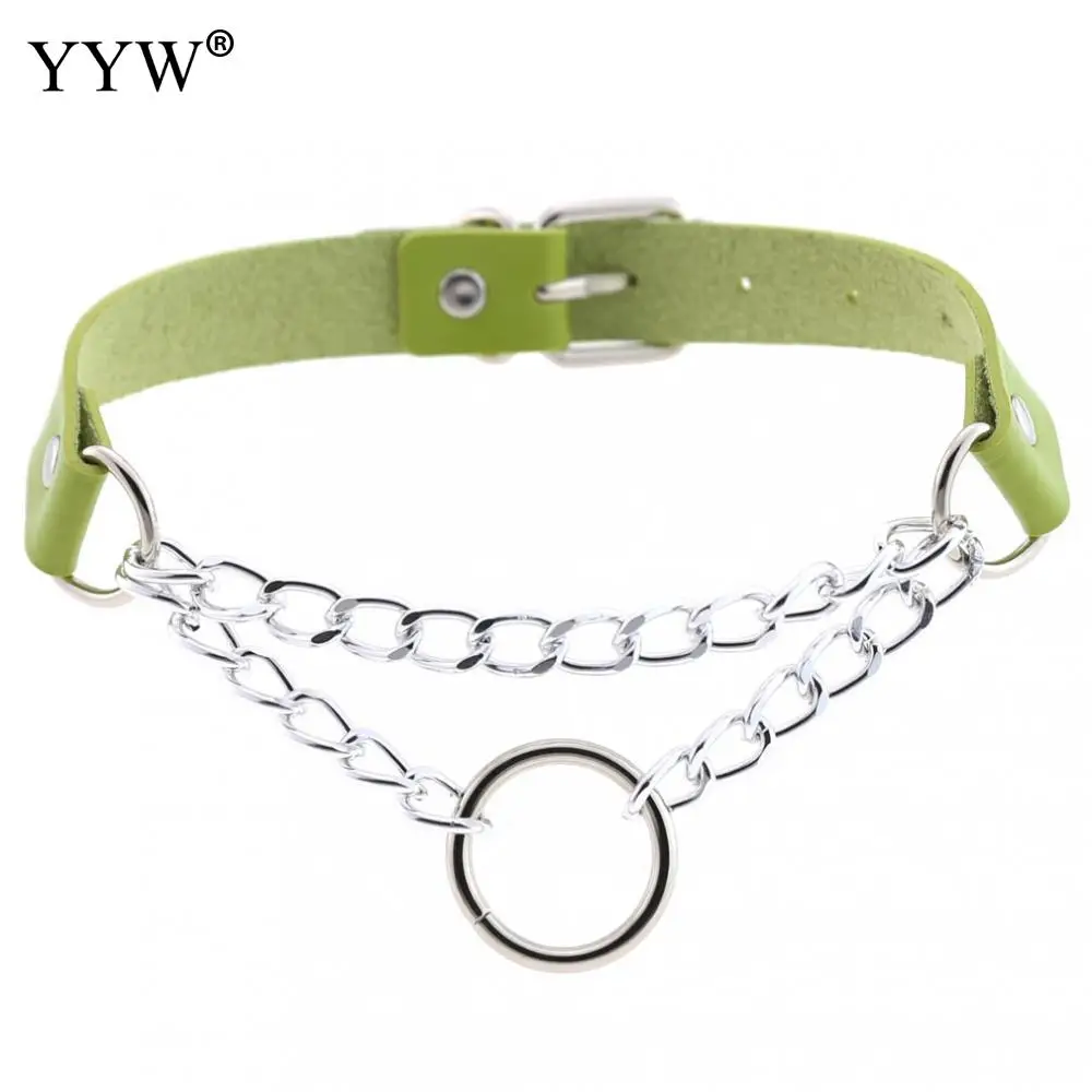Женский чокер из искусственной кожи YYW панк в стиле Харадзюку ювелирные изделия с