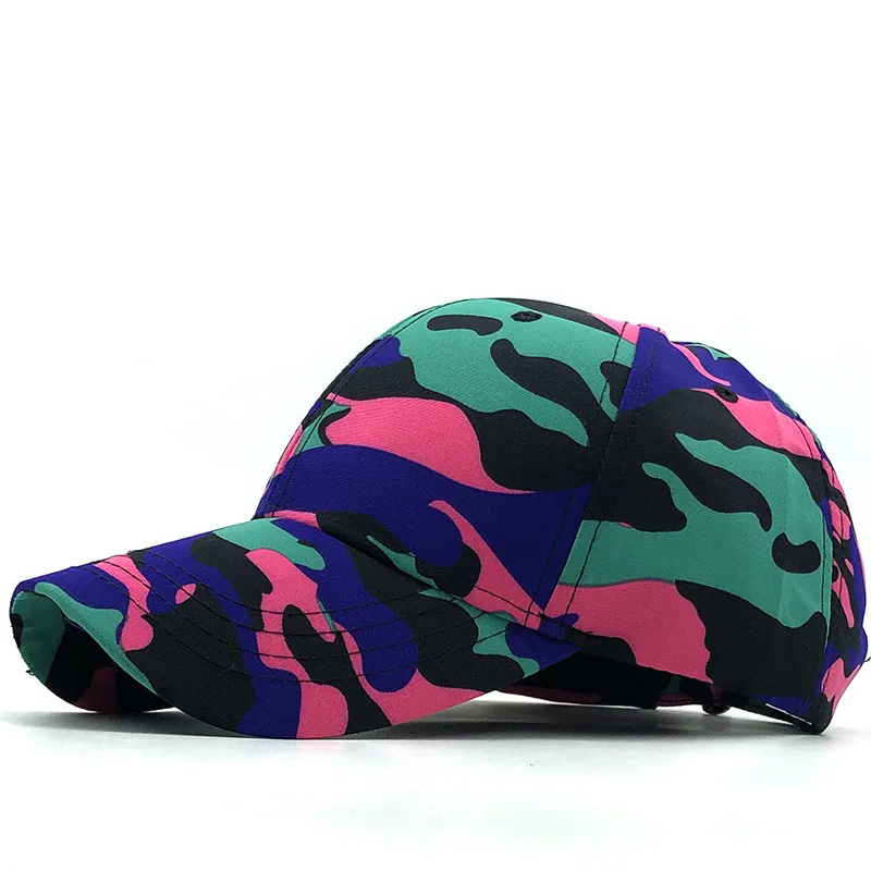 

Men Camouflage Baseball Cap Women Street Dance Sunscreen Hip Hop Hat Couple Outdooor Camping Fishing Snapback Caps Summer