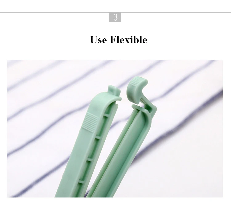 

12Pcs/set Bag Clips Househoud Snack Fresh Food Storage Bag Kitchen Tool Accessories Vacuum Sealer Clamp Food Clip Home Sealing