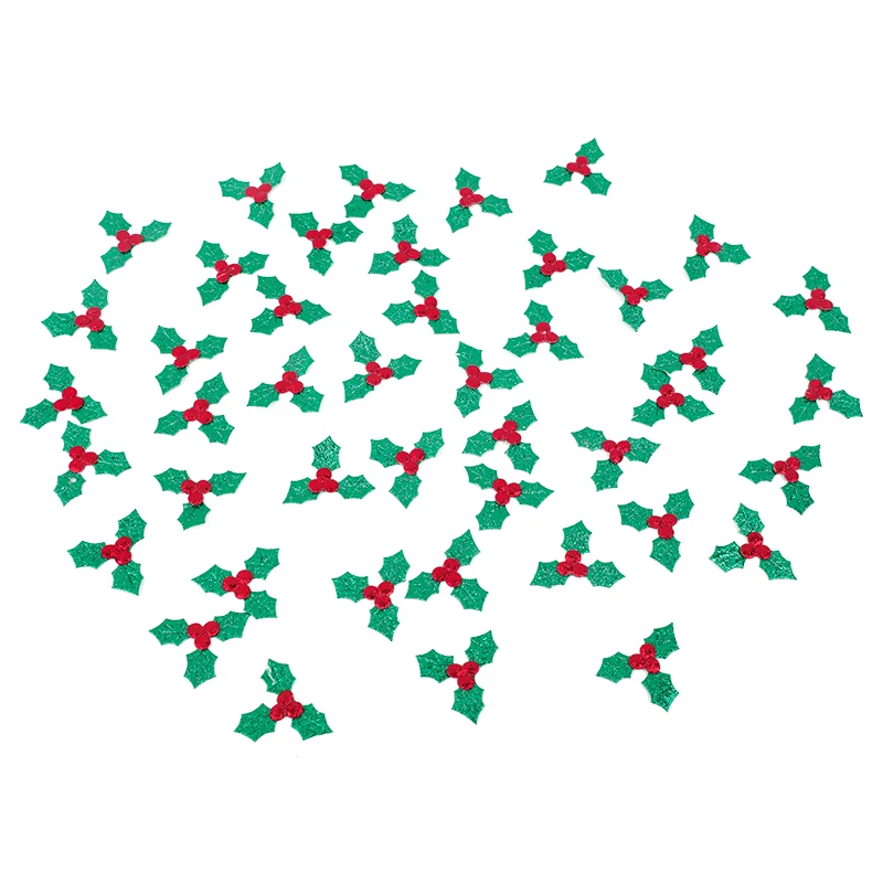 50 шт. искусственные листья Падуба рождественские украшения для дома