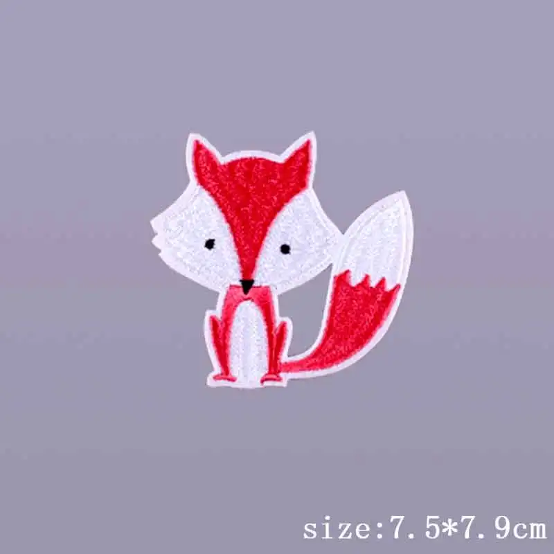 Нашивки с вышивкой в виде животных для одежды термоклейкие нашивки Ecusson утюга на