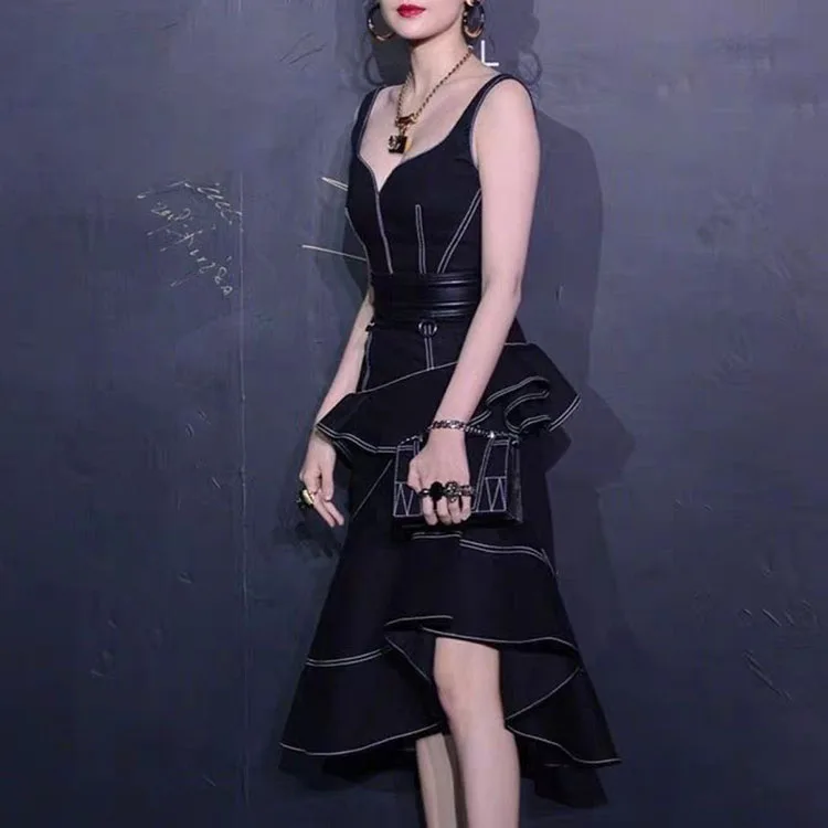 IMucci 2020 вечерние платья черного цвета Vestidos De Fiesta новинка весны с