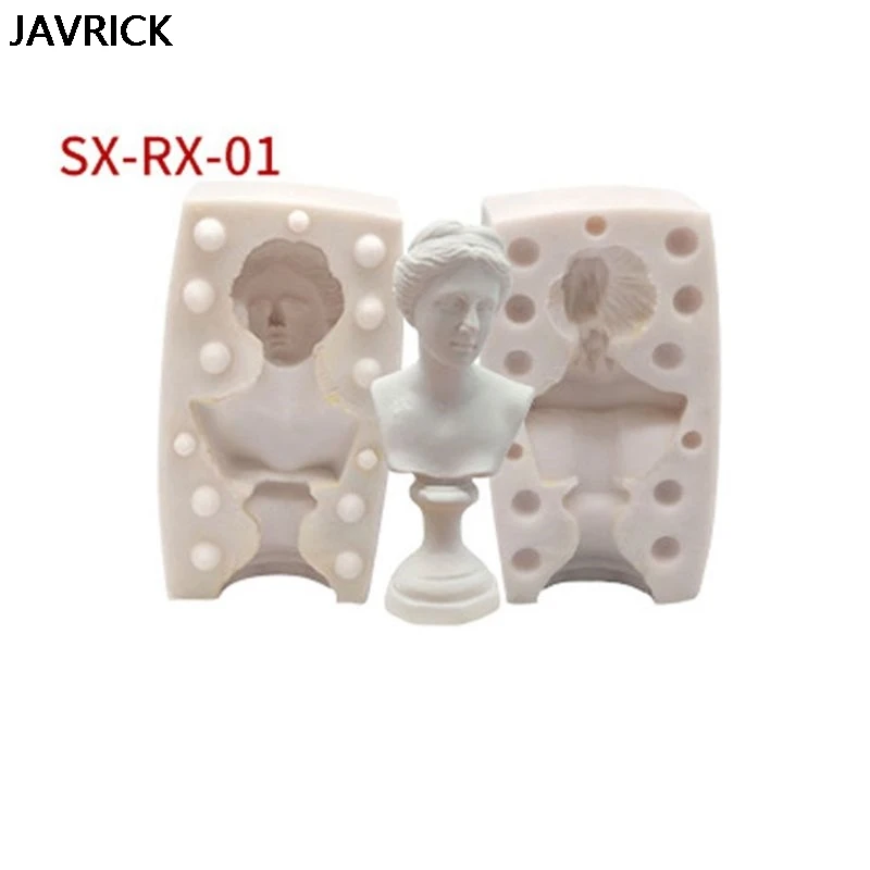 

Большая фигура художника голова штукатурка литая силиконовая форма литье смолы DIY искусство смолы ремесло поставки эпоксидная форма Ювели...