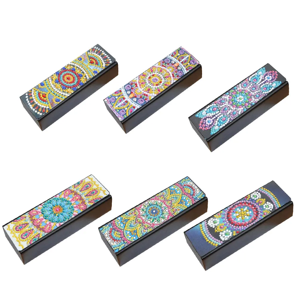 Чехол для очков DIY с алмазной росписью кожаные солнцезащитные очки путешествий