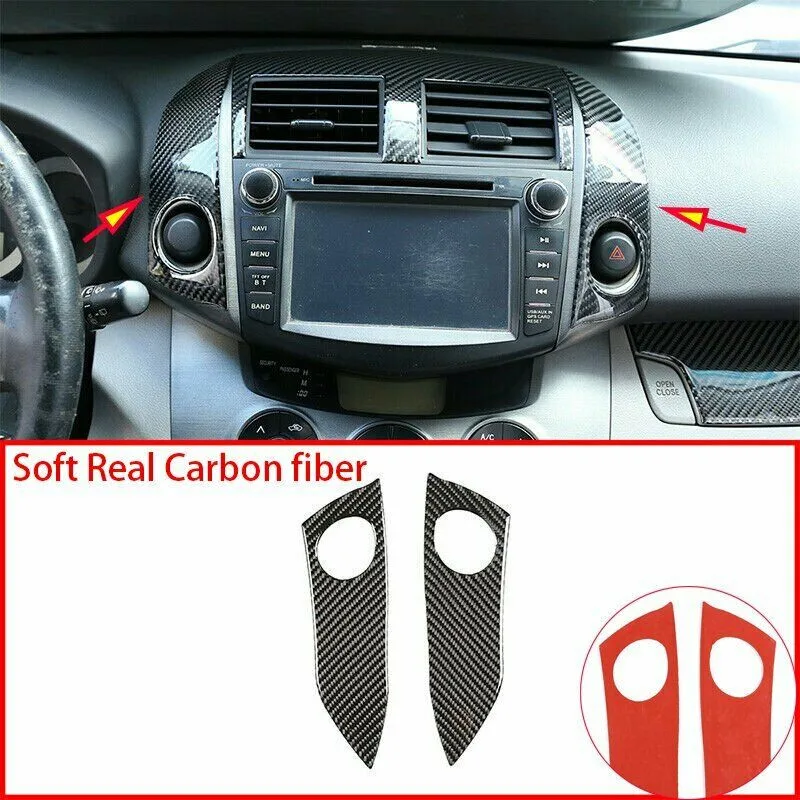 

3 Pcs 3 Pcs Decoration Stickers Center Cover For Toyota RAV4 2006-2012 Set Warning